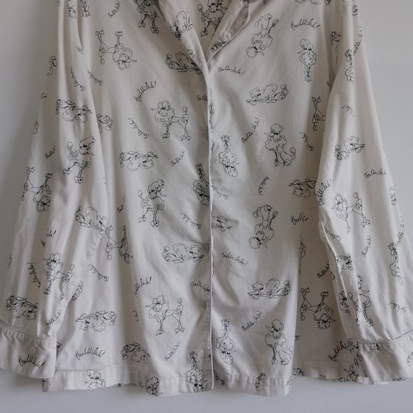 Victoria's Secret Women's White Button Front Pajama Top Size L - Picture 3 of 6